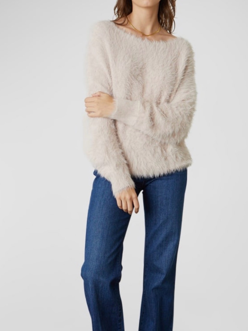 Velvet by Graham & Spencer - Betty Feather Yarn Boat Neck Sweater
